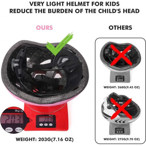  DaCool Kids Bike Helmet for 5~16 Ages Girls Boys Lightweight Toddler Youth Adjustable Cycling Skateboard Girl Helmet Safety Sport Helmet for Bicycle Skating Roller Scooter Outdoor