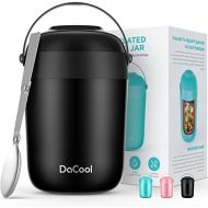 DaCool Kids Thermos for Hot Cold Food 16oz Insulated Food Jar Food Thermos for Lunch Hot Soup Leak Proof Vacuum Stainless Steel With Spoon Keep Food Warm Thermal Container for Boy