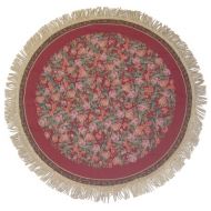 DaDa Bedding TC-5594 Field of Roses Woven Round Tablecloth, 60-Inch, Floral