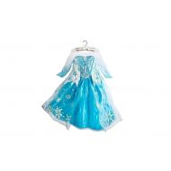 DaHeng Girls Princess Elsa Fancy Dress Costume Blue