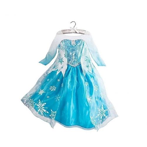  DaHeng Girls Princess Elsa Fancy Dress Costume Blue