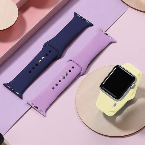  [아마존베스트]DaQin Band Compatible with Apple Watch 38mm 42mm for Women and Men, Sport Replacement Wristbands for iWatch Series 3 Series 2 Series 1, S/M, M/L