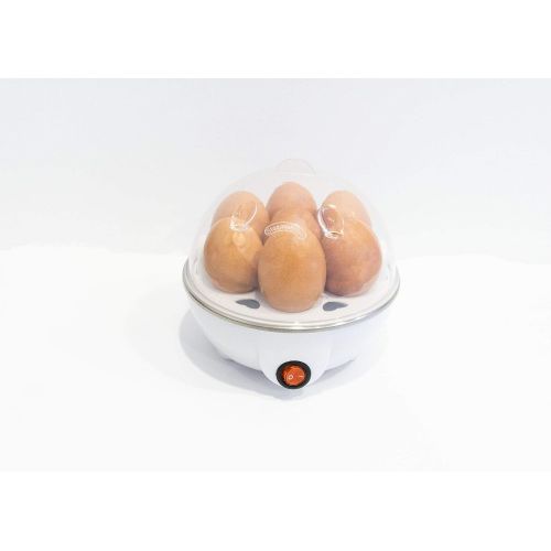  [아마존베스트]DaRiteBrand Easy Mornings Rapid Egg Cooker: 7 Egg Capacity Electric Egg Cooker for Hard Boiled Eggs, Poached Eggs, with Auto Shut Off Feature -Pink