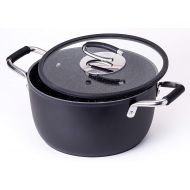 [아마존베스트]DaTerra Cucina Vesuvio 5 Quart Nonstick Dutch Oven :: Nontoxic Ceramic Coated Stock Pot with Oven Safe Glass Lid