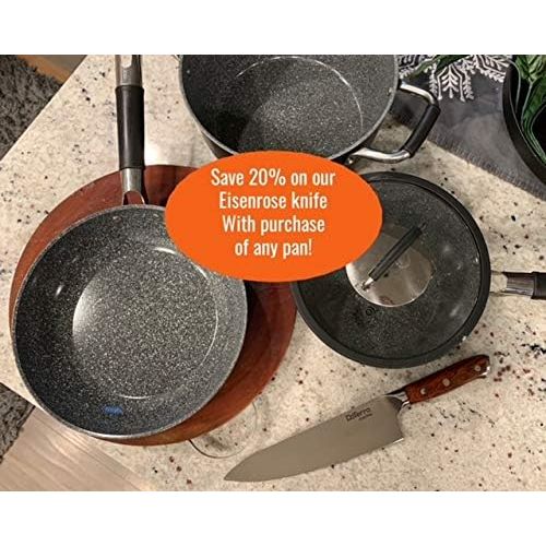  [아마존베스트]DaTerra Cucina Vesuvio 5 Quart Nonstick Dutch Oven :: Nontoxic Ceramic Coated Stock Pot with Oven Safe Glass Lid