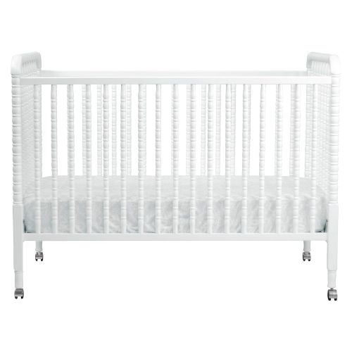  DaVinci Jenny Lind 3-in-1 Convertible Portable Crib in Fog Grey - 4 Adjustable Mattress Positions,...