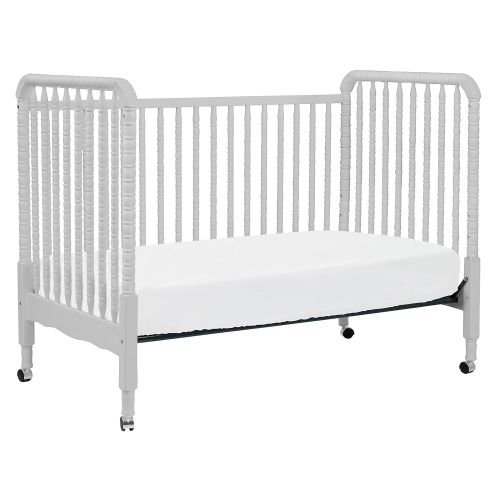  DaVinci Jenny Lind 3-in-1 Convertible Portable Crib in Fog Grey - 4 Adjustable Mattress Positions,...