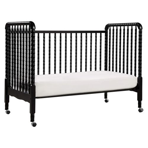  DaVinci Jenny Lind 3-in-1 Convertible Portable Crib in Fog Grey - 4 Adjustable Mattress Positions,...