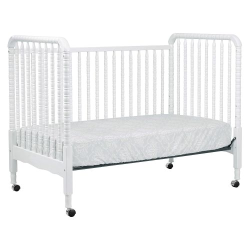  DaVinci Jenny Lind 3-in-1 Convertible Portable Crib in Fog Grey - 4 Adjustable Mattress Positions,...