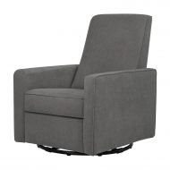 DaVinci Piper All-Purpose Upholstered Recliner with Cream Piping, Grey Finish