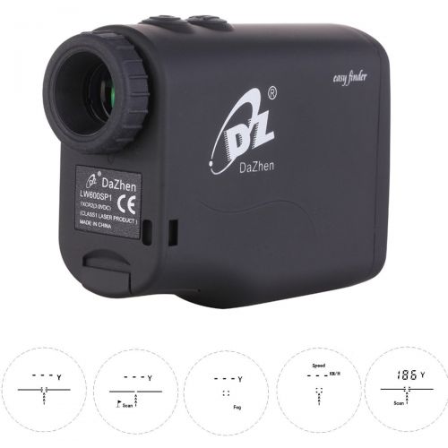  DaZhen Hunting Rangefinder Laser Range Finder 650 Yard Golf Monocular Portable Measure Distance Meter Tester with 20 Seconds Scan,Speed Measurement