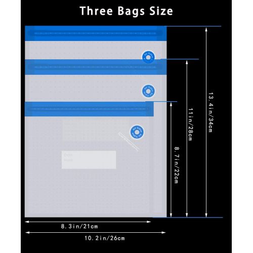  Daarcin 3 Size Sous Vide Bags 20pcs BPA Free Reusable Vacuum Sealer Bags Keep Food Flash with 2 Sealing Clips