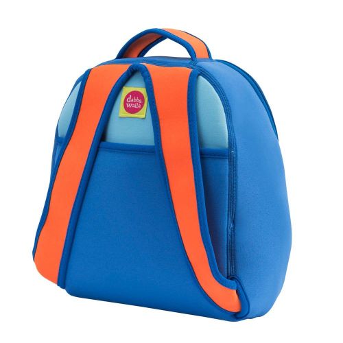  Dabbawalla Bags Cold Feet Penguin Kids Preschool and Toddler Backpack, Blue/Black/Orange/White