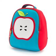Dabbawalla Bags Apple of My Eye Kids Toddler Preschool and Daycare Backpack, Red/Blue