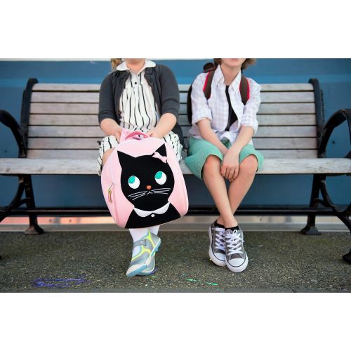  Dabbawalla Bags Preschool and Toddler Kitty Backpack, Pink