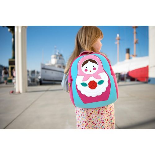  Dabbawalla Bags Preschool & Toddler Russian Doll Backpack, Pink