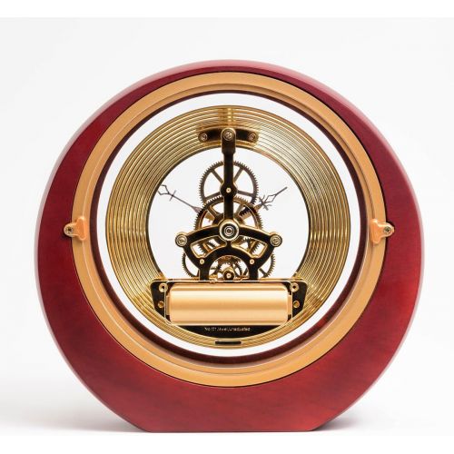  Dacasso Eclipse Burgundy Desk Clock, C1007