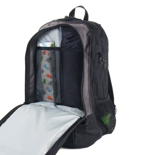  DadGear Backpack Diaper Bag (Regen All Black)