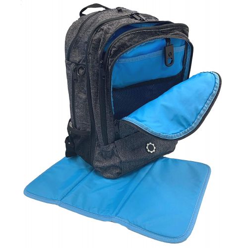  DadGear Backpack Diaper Bag (Regen All Black)