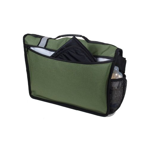  DadGear Courier Diaper Bag - Green Retro Stripe