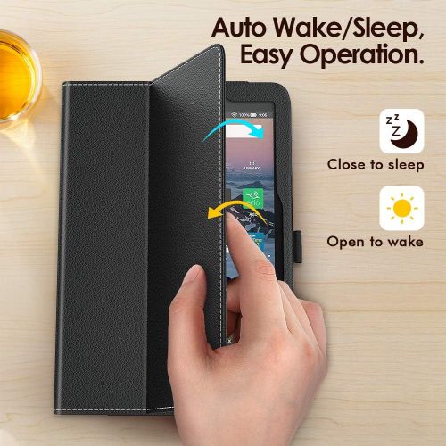  [아마존베스트]Dadanism Case for All-New Kindle Fire HD 8 Tablet(10th Generation 2020 Release) & Fire HD 8 Plus, Premium PU Leather Lightweight Slim Smart Stand Cover with Auto Wake/Sleep - Black