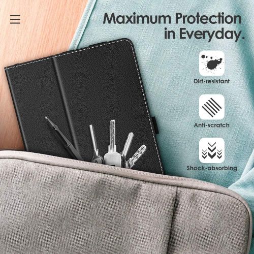  [아마존베스트]Dadanism Case for All-New Kindle Fire HD 8 Tablet(10th Generation 2020 Release) & Fire HD 8 Plus, Premium PU Leather Lightweight Slim Smart Stand Cover with Auto Wake/Sleep - Black