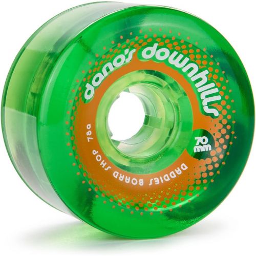  Daddies Board Shop Danos Downhills Longboard Wheels 70mm 78a Green