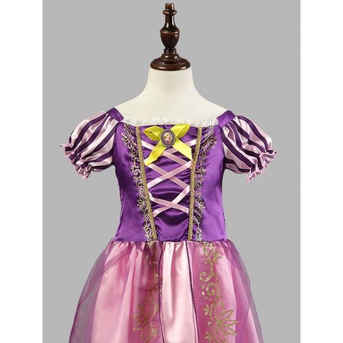  Daily Proposal RPZ1 Rapunzel Princess Dress Kids Girl Halloween Costume 2T-12 USA