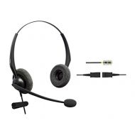 DailyHeadset RJ9 Duo Corded Office Phone Headset Noise Cancelling Mic for Cisco IP Phone 6941 6945 6961 7940 7942 7945 7960 7962 7970 7971 7975 and M10 M12 A20 S20