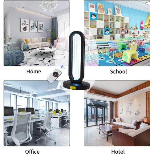  Dailytop UV Light Sanitizer, Air Freshener UV Lamp with Remote Control and Radar Monitor Sensor: Sterilize and Disinfect Every Room of Your Home for 15/30/60 Minutes 99.99% Sterili