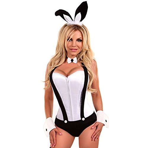  할로윈 용품Daisy corsets Lavish 5 PC Tuxedo Bunny Costume