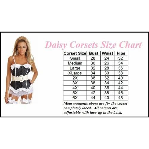  Daisy corsets Womens 4 Piece Sexy Comic Heroine Costume