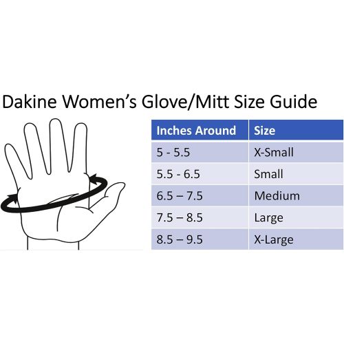  Dakine Womens Camino Black Snowboard Ski Glove