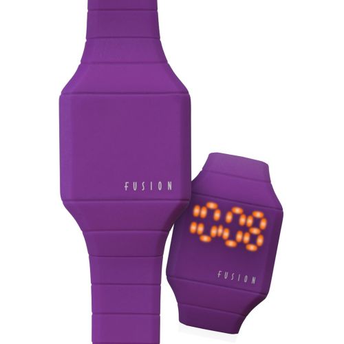  Dakota Fusion Mini Purple Hidden Touch Digital LED Watch by Fusion