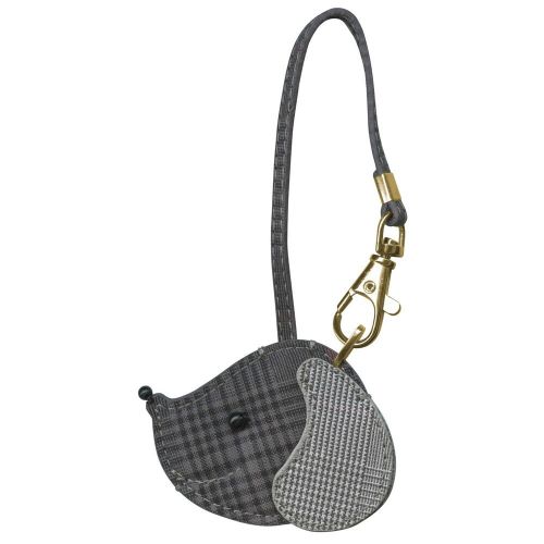  Dakota Womens Moxie Grey Plaid Dog Hanging Purse Charm Clock by Moxxie