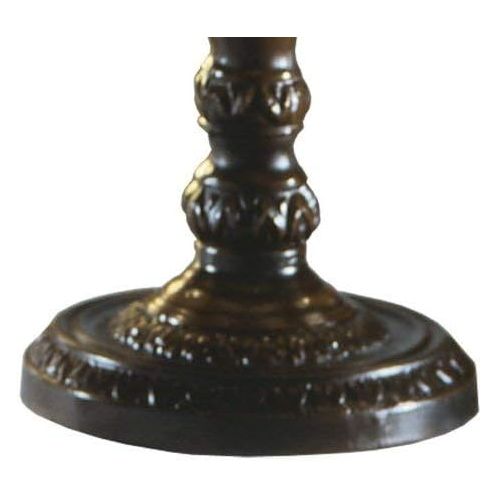  Dale Tiffany Lamps Dale Tiffany 10056604 Rose Bell Accent Lamp, Antique Bronze and Glass Shade