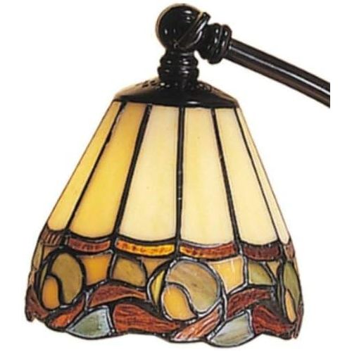  Dale Tiffany Lamps Dale Tiffany TA100700 Ainsley Desk Lamp, 5.5 x 5.5 x 21, Mica Bronze