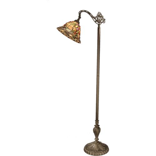  Dale Tiffany Lamps Dale Tiffany TF50181 Bochner Downbridge Floor Lamp, 64 x 22 x 12, Antique Brass