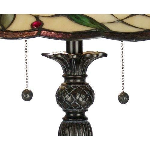  Dale Tiffany Lamps Dale Tiffany TT60574 Donavan Table Lamp, Mica Bronze and Art Glass Shade