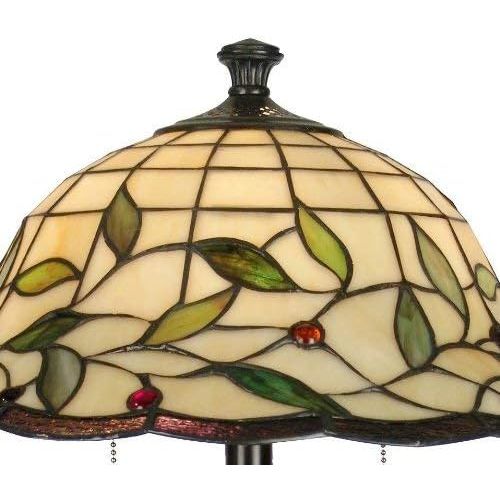  Dale Tiffany Lamps Dale Tiffany TT60574 Donavan Table Lamp, Mica Bronze and Art Glass Shade