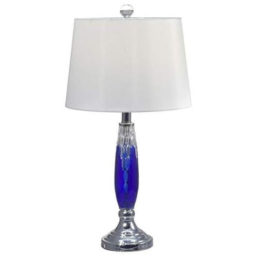  Dale Tiffany Lamps Dale Tiffany GT17089 Blue Glacier Table Lamp, 25.5, Crystal