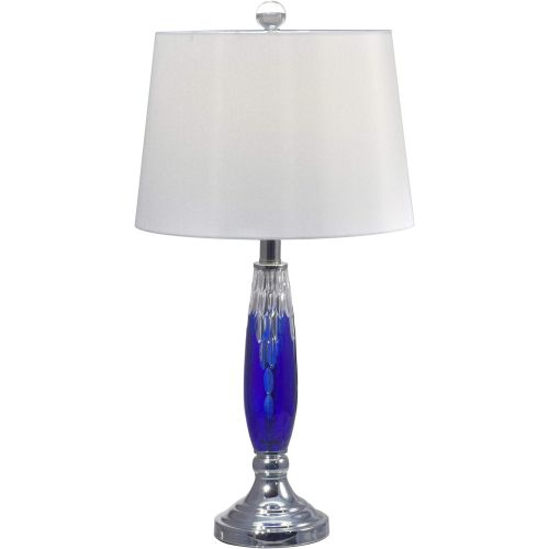  Dale Tiffany Lamps Dale Tiffany GT17089 Blue Glacier Table Lamp, 25.5, Crystal