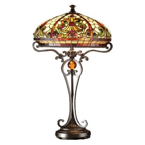  Dale Tiffany Lamps Dale Tiffany TT101114 Boehme Table Lamp, Antique Golden Sand