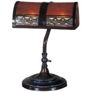 Dale Tiffany Lamps Dale Tiffany TA100682 Egyptian Desk Lamp, 10 x 10 x 14, Mica Bronze