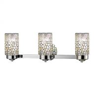 Dale Tiffany Lamps Dale Tiffany TW12468 Alps 3-Light Vanity Lights, Brushed Nickel