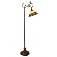 Dale Tiffany Lamps Dale Tiffany TF90219 Crystal Jewel Pebble Stone Floor Lamp, 60 x 20.5 x 20.5, Antique Golden Sand