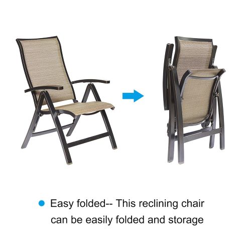  Dali dali 3 Piece Bistro Set, Dining Table Folding Chairs Garden Backyard Outdoor Patio Furniture