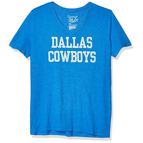  Dallas Cowboys Womens Distressed Coaches Tee