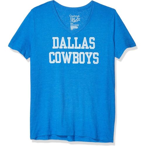  Dallas Cowboys Womens Distressed Coaches Tee