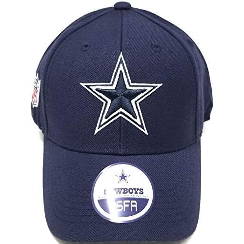  Dallas Cowboys Merchandise Dallas Cowboys Wool Basic Logo Velcro Adjustable Hat Navy